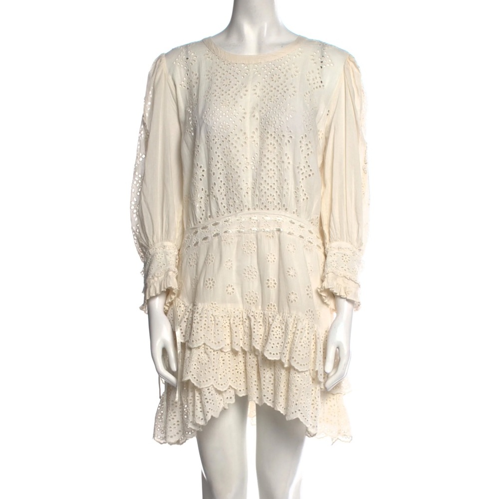 Loveshackfancy Elegant Cream Lace Dress